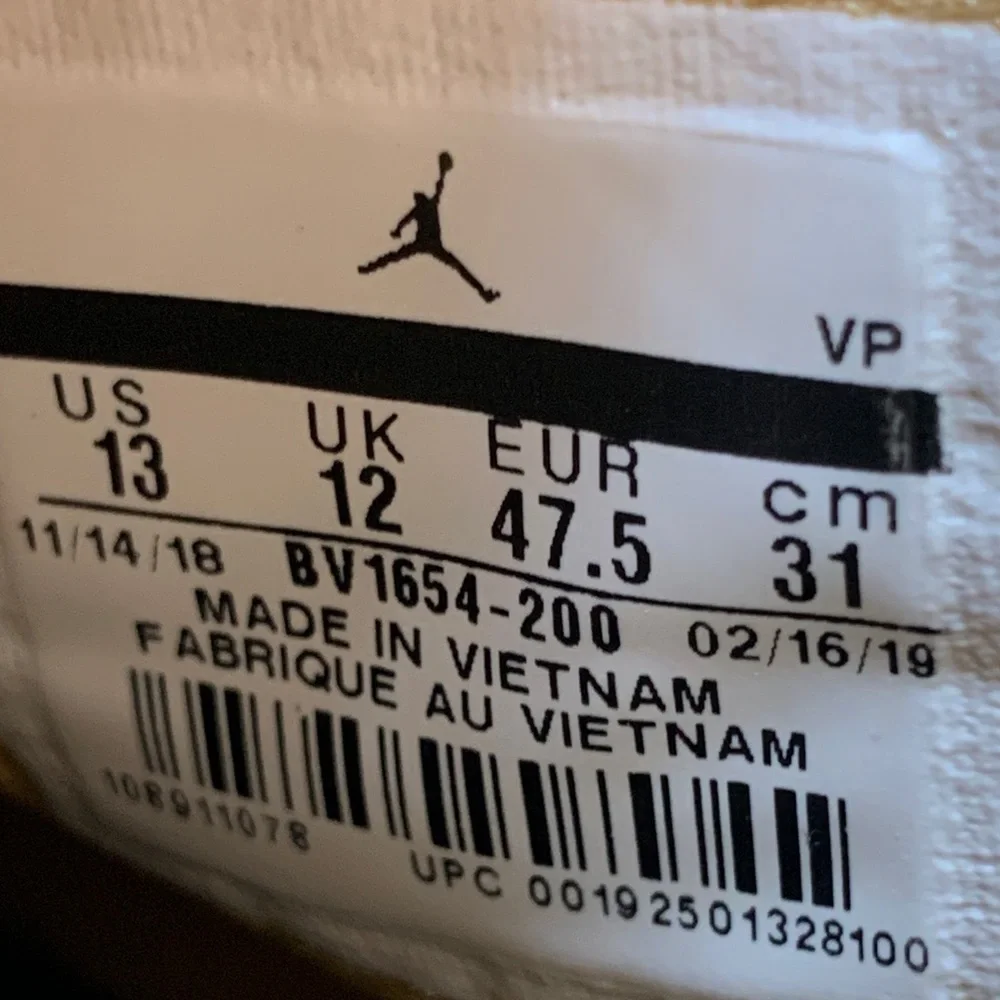 Jordan Proto-React‎ Gold Basketball Shoes BV1654-200 Men’s Sz 13